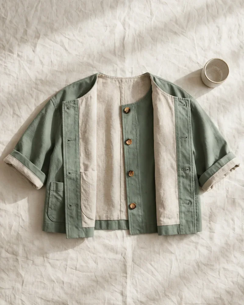 Terra Crop Jacket — Angle & Detail 1
