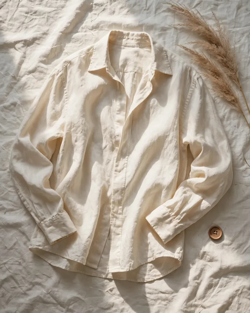 Terra Linen Shirt — Angle & Detail 1