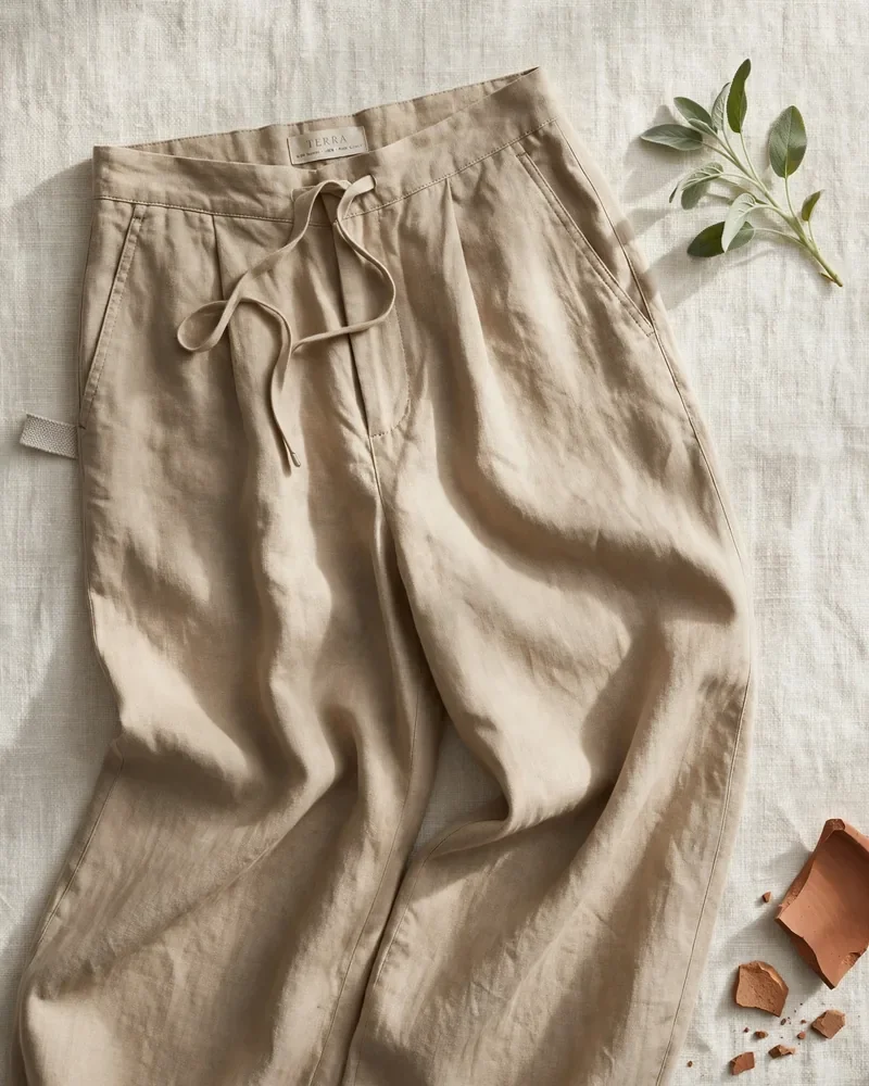 Terra Wide Pants — Angle & Detail 1